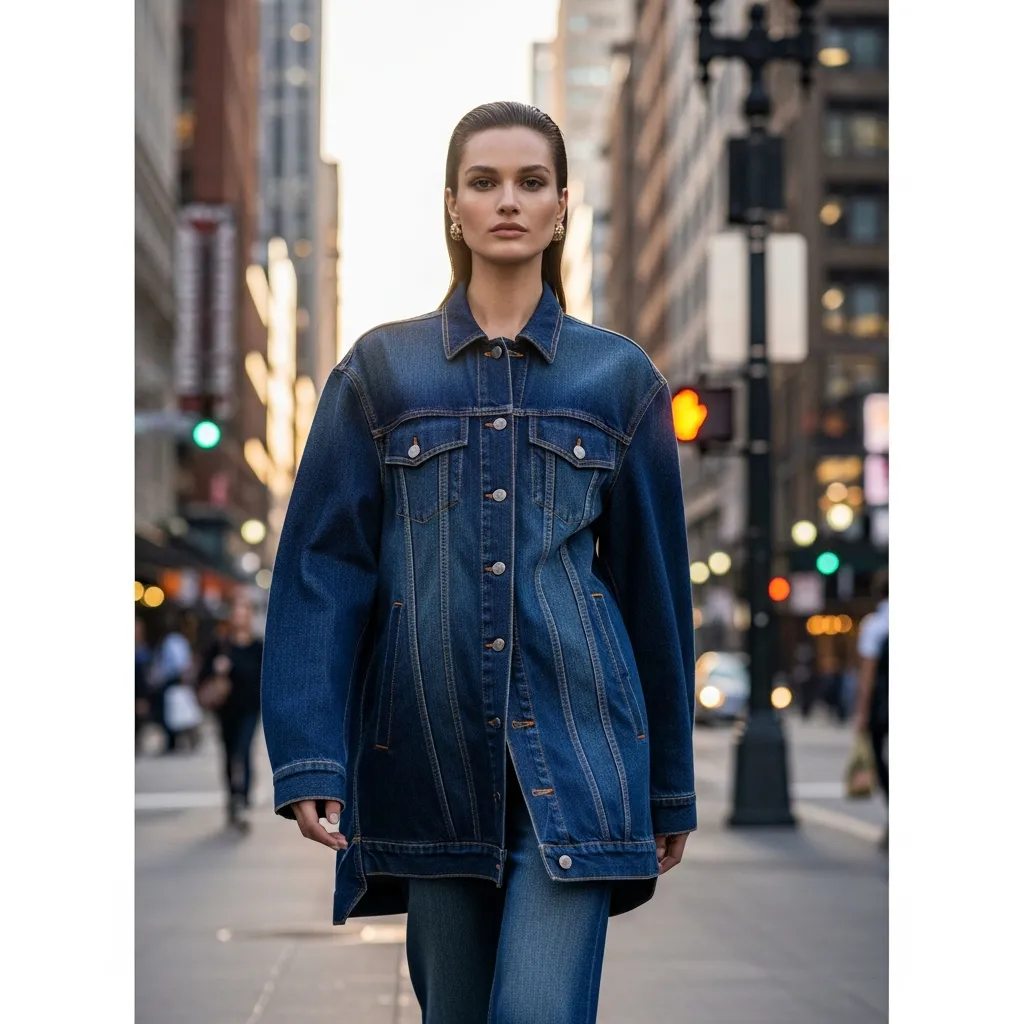 oversized denim jackets maker