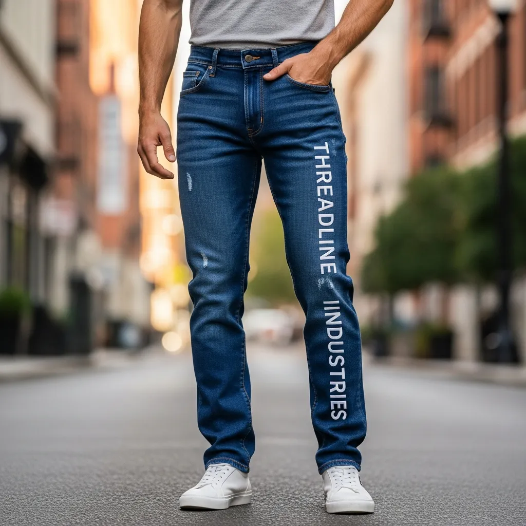 straight leg jeans supplier