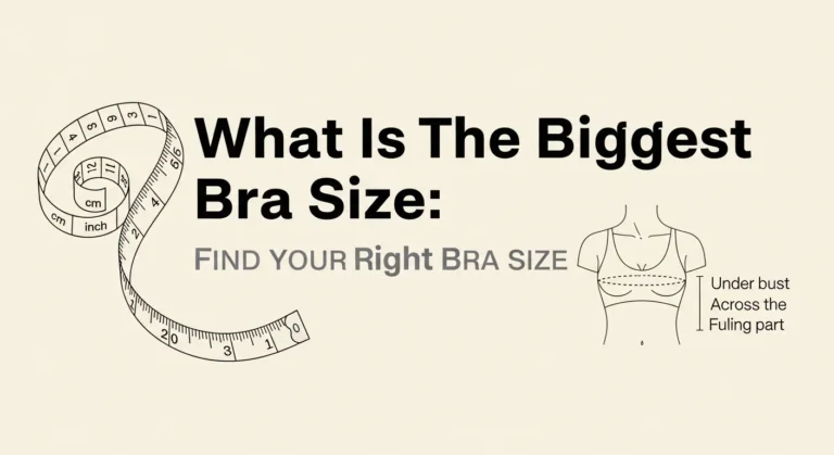 biggest bra size measurements